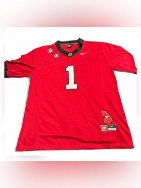 Nike red Georgia Bulldogs football jersey Size XXL #NCAA #gridiron